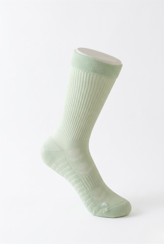 Sage Green Ribbed Compression Support Socks