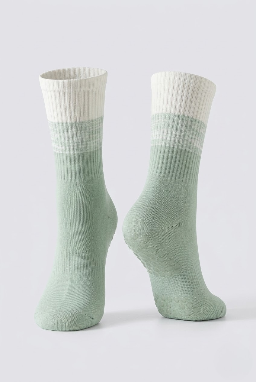 Mint Non-Slip Compression Socks