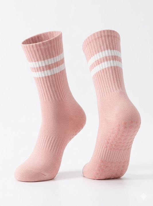 Varsity Stripe Anti-Skid Performance Compression Socks